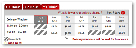los angeles grocery delivery 4 hour window